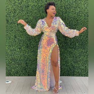 Long Sequin Dress
